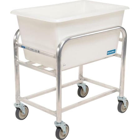 Global Industrial Cart & Tub, Aluminum; Polyethylene, 32-3/4 in L, 21-1/4 in W, 36 in H B1918439